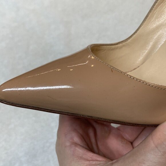 Christian Louboutin So Kate 120 Nude Patent Leather Pumps Heels - Picture 15 of 16